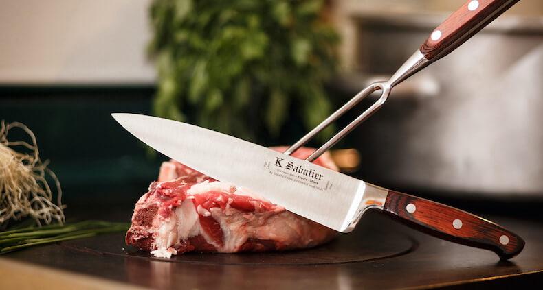 Couteau de chef SABATIER Idéal Carbone 100% forgé lame 30cm