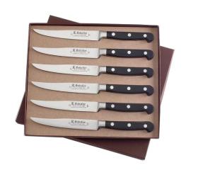 Coffret de 6 Steaks 13 cm - rivets INOX